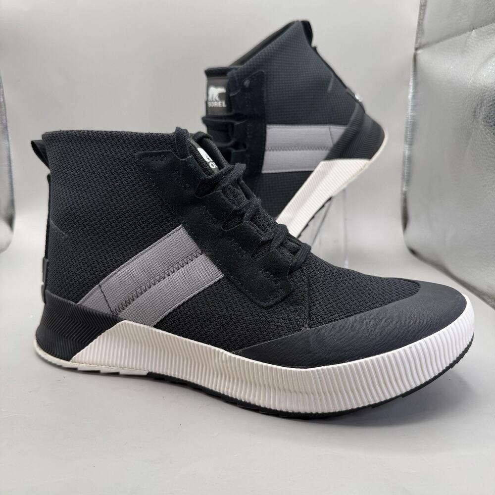 Sorel Out N About III Mid Sneaker Boots Womens Size 10 Black Waterproof